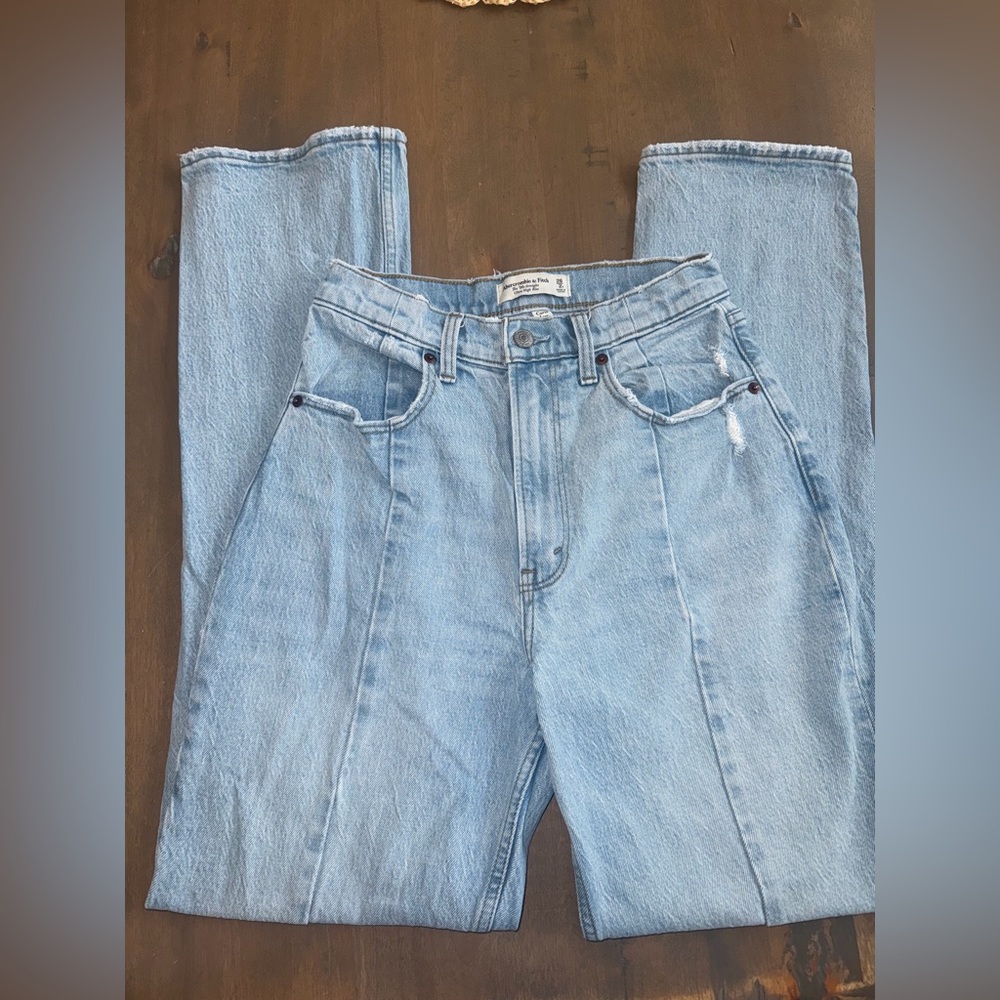 Abercrombie & Fitch Light Blue Straight Leg Jeans